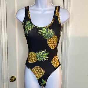 Pineapple Print Bodysuit